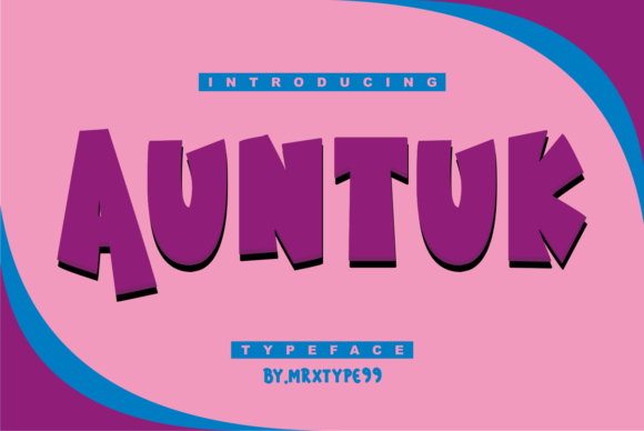 Auntuk Font for Handmade Creations and Commercial Designs