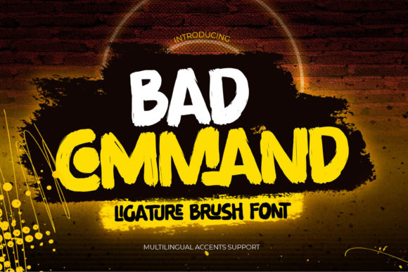 Bad Command: A Bold Display Font for Strong Branding