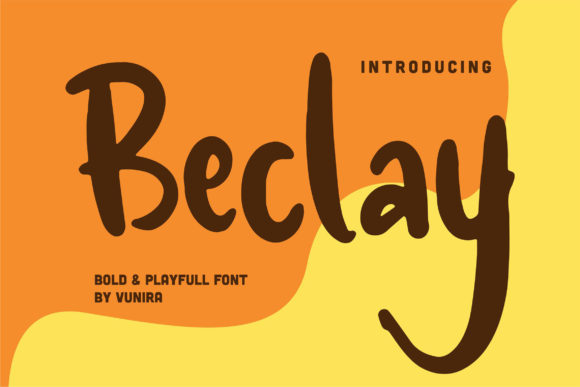 Beclay: A Cool Display Font for Bold Branding and Creative Designs