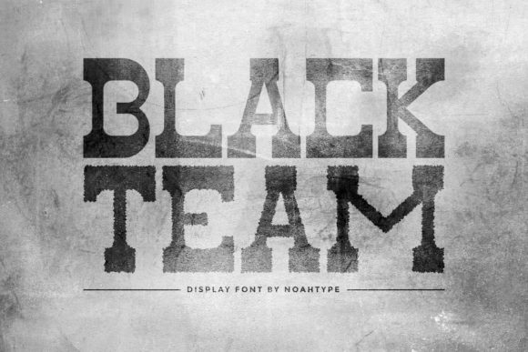 Black Team Font Review for Creative Branding Projects