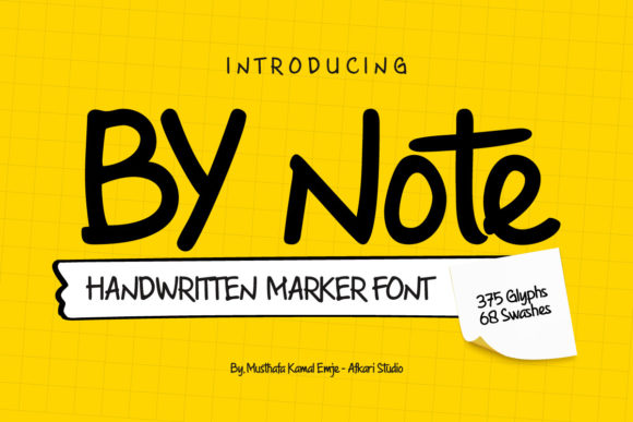 By Note: A Handwritten Font for Polished Branding