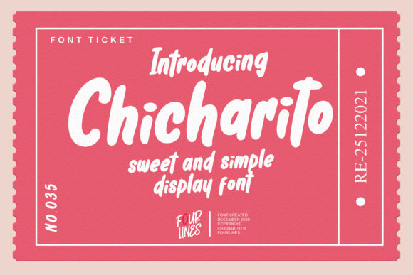 Chicharito: A Thick-Lettered Display Font for Creative Makers