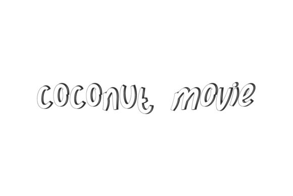Coconut Movie: A Display Font for Modern Web Design