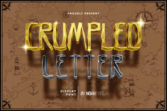 Crumpled Letter: A Vintage-Inspired Display Font for Editorial Projects