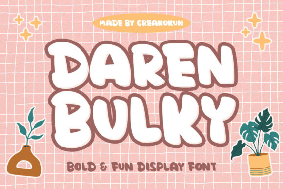 Daren Bulky: A Playful Display Font for Bold Editorial Design