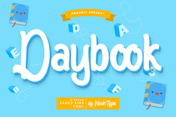 Daybook: A Playful Display Font for Kids-Focused Campaigns
