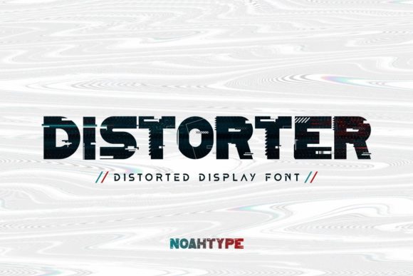 Distorter: A Bold Display Font for Creative Makers