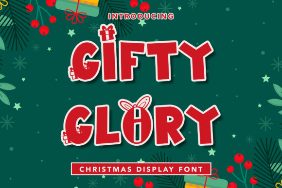 Gifty Glory Font for Seasonal Campaigns and Branding