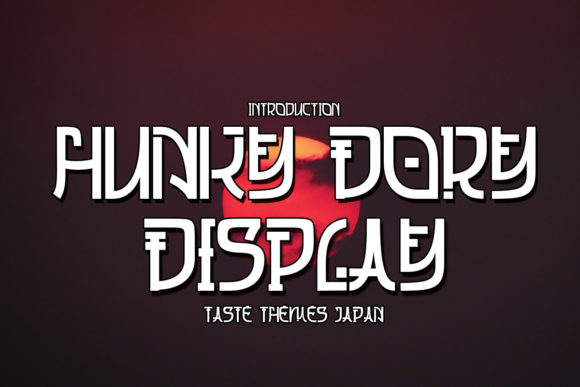 Hungky Dory: A Japanese-Themed Display Font for Bold Editorial Designs