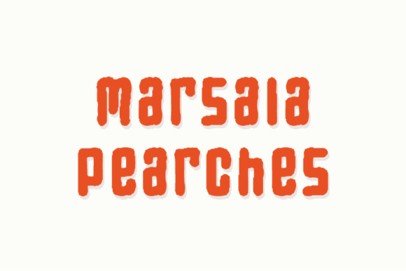 Marsala Pearches Display Font for Handmade Creations