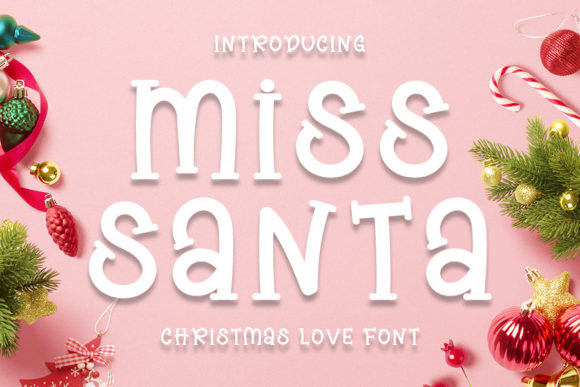 Miss Santa: A Chic Display Font for Branding Magic