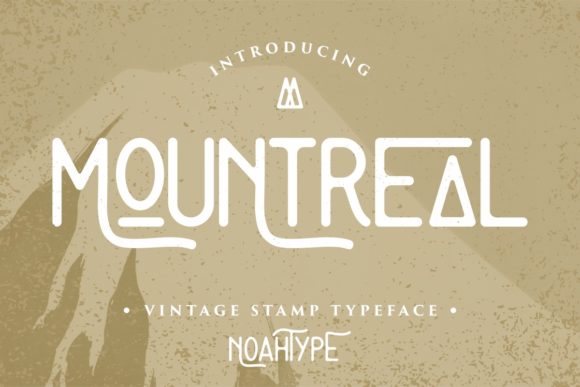 Mountreal: A Vintage-Inspired Display Font for Digital Creativity