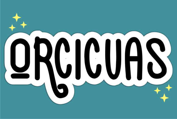 Orcicuas Display Font for Bold Web Design