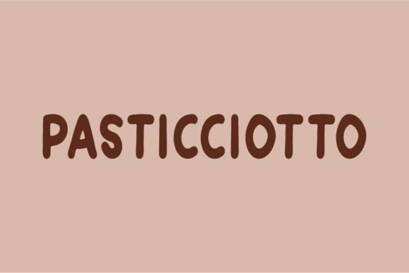 Pasticciotto: A Natural Display Font for Creative Branding
