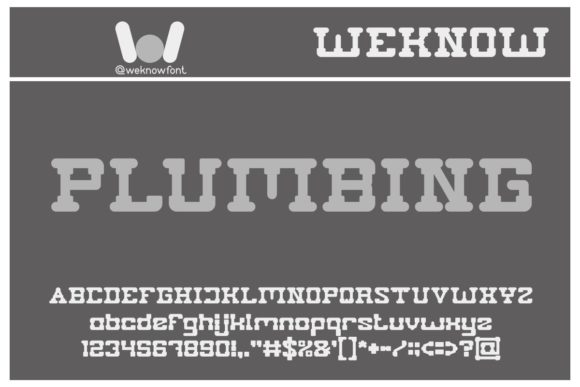 Plumbing Font for Handmade Creativity and Branding