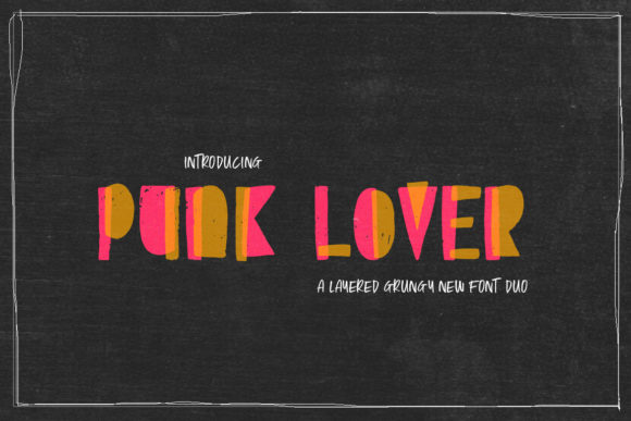 Punk Lover: A Bold Display Font for Creative Publishing