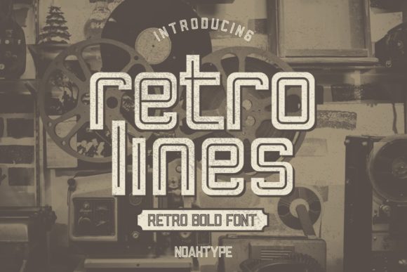 Retro Lines Font for Authentic Branding Projects