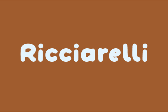 Ricciarelli Font for Elegant Editorial Design