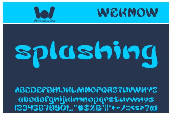 Splashing: A Trendy Display Font for Bold Visuals