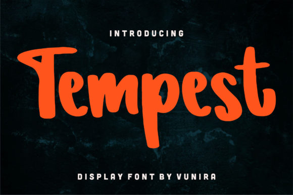 Tempest Font for Creative Projects and Handmade Designs
