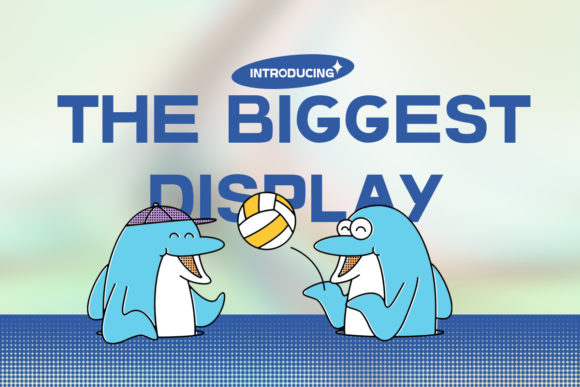 The Biggest Display for Bold Editorial Design