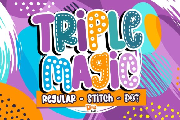 Triple Magic: A Cool and Fun Display Font for Creative Projects