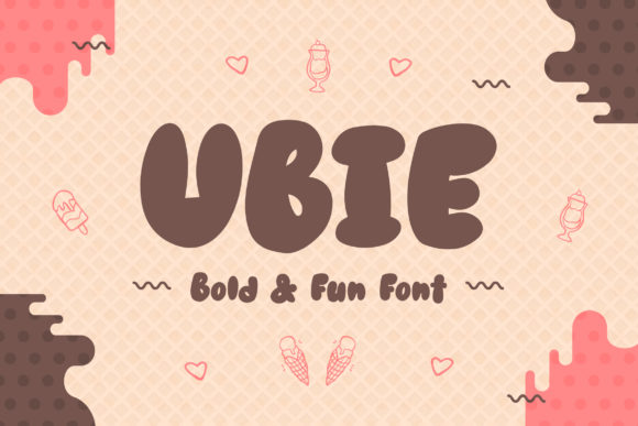 Ubie: A Fun, Chunky Display Font for Digital Creativity