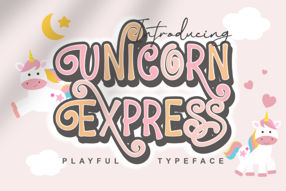 Unicorn Express: A Playful Display Font for Creative Projects