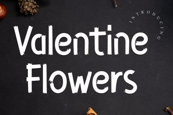 Valentine Flowers Display Font for Web Design